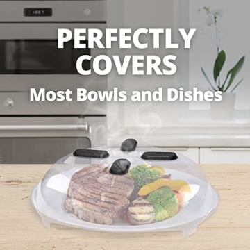 HOVER COVER Magnetic Microwave Splatter Cover for Food