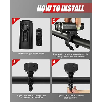 Voph Rechargeable Bike Lights with Motion Sensor for Safety