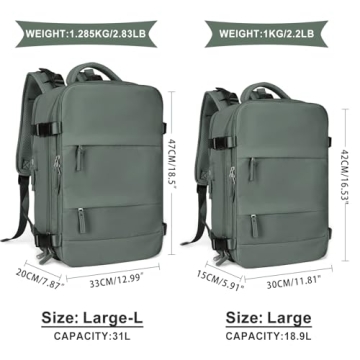 Coowoz Waterproof Travel Backpack with USB Charging Anti-Theft