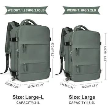 Coowoz Waterproof Travel Backpack with USB Charging Anti-Theft