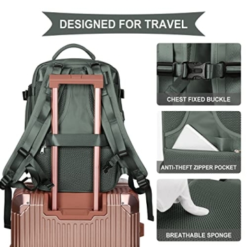 Coowoz Waterproof Travel Backpack with USB Charging Anti-Theft