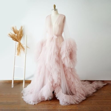 Elegant Nazapher Women's Wedding Scarf Nightgown Robe