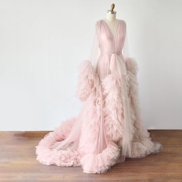 Elegant Nazapher Women's Wedding Scarf Nightgown Robe