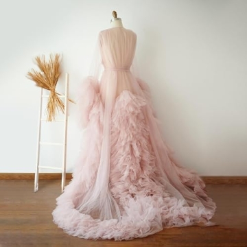 Elegant Nazapher Women's Wedding Scarf Nightgown Robe