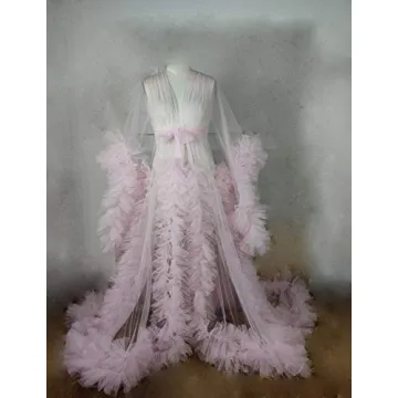 Elegant Nazapher Women's Wedding Scarf Nightgown Robe