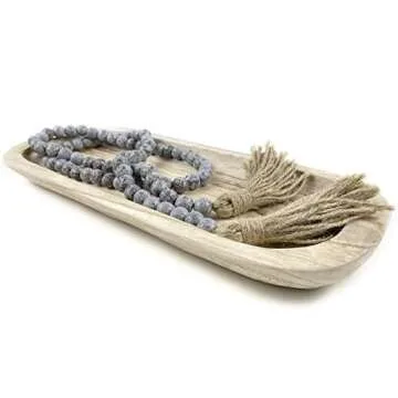Handmade EWEIGEER Wooden Fruit Snack Serving Tray 16.2"