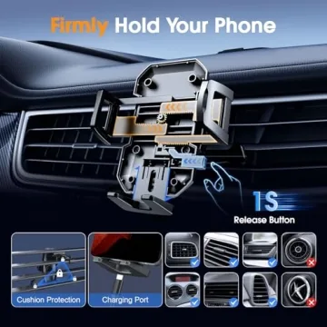 SUUSON Phone Holder for Windshield Dashboard Vent