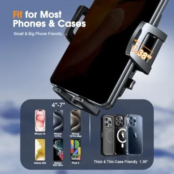 SUUSON Phone Holder for Windshield Dashboard Vent