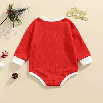 Saliuentm Baby Girl Boy Crewneck Sweatshirt Long Sleeve Romper Oversized Sweater Bodyusuit Pullover Tops Clothes