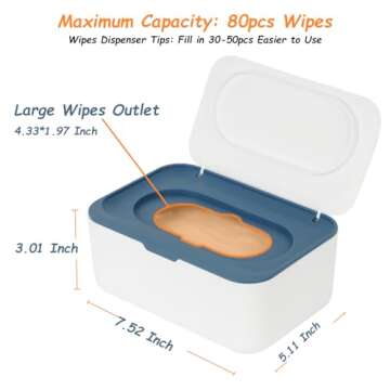 Seposeve Wipes Dispenser - Fresh, Easy, Refillable