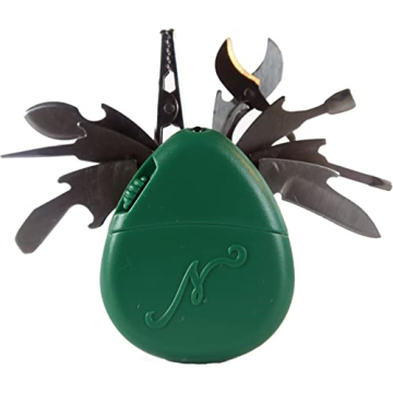 NugTools Nuggy OG Smoking Accessories Multi-Tool -10-in-1 Wax Scoop Spoon, Scraper, Clip, Paddle, Sp...