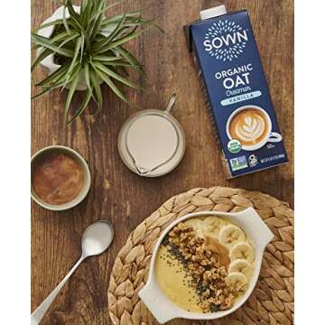 SOWN Organic Oat Creamer Vanilla - Non Dairy Coffee Creamer