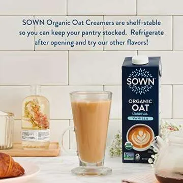 SOWN Organic Oat Creamer Vanilla - Non Dairy Coffee Creamer