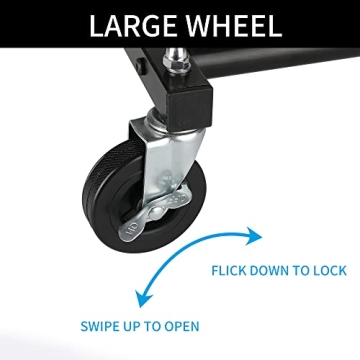 Fishat Portable Rolling Clothing Rack for Home & Dorms