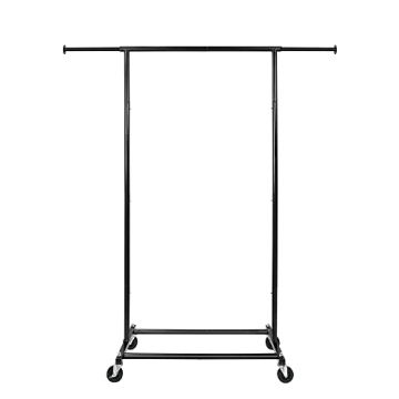 Fishat Portable Rolling Clothing Rack for Home & Dorms