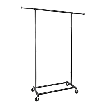 Fishat Portable Rolling Clothing Rack for Home & Dorms