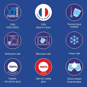 Duralex Prisme Clear Tumblers Set of 6 for Every Occasion