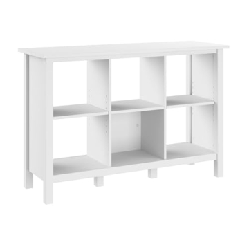 Bush Furniture Broadview 6 Cube Organizer Pure White - Stylish & Spacious Storage