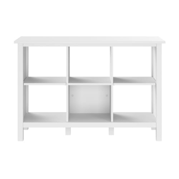Bush Furniture Broadview 6 Cube Organizer Pure White Storage