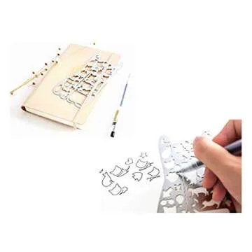 Durable Bullet Journal Stencil Set for Creative Projects