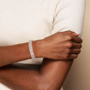 CACESTONE Moissanite Tennis Bracelet for Women 925 Silver