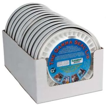 Hudson Exchange 12 Pack Gamma Seal Lids - Airtight Buckets Storage Solutions