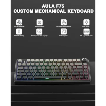 AULA F75 Pro Wireless Mechanical Gaming Keyboard