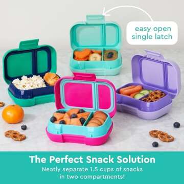 Bentgo Kids Snack Container - Leak-Proof, BPA-Free Bento Box