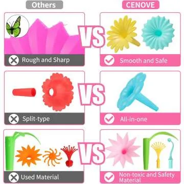 STEM Flower Garden Building Toy for Kids Aged 3-7