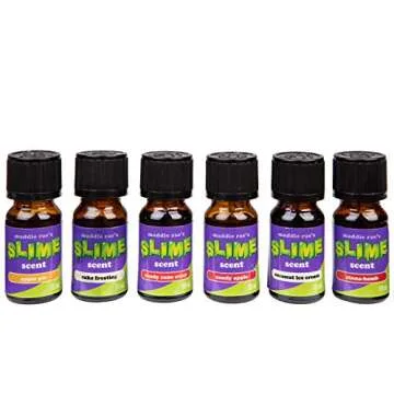 Maddie Rae's Slime Yummy Scented Oils (12 Pack) - X Large 10ml (.34 oz) Natural Food Fragrance Bottles for Diffusers, Aromatherapy, Essential Oil, DIY Candle & Soap Making, Crafts, Supplies, Gift