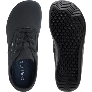 WHITIN Canvas Barefoot Sneakers for Men - Zero Drop & Comfortable