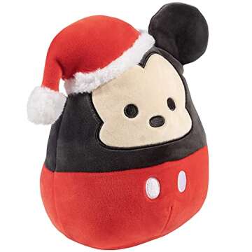 Squishmallows Original 8-Inch Mickey Mouse - Official Jazwares Plush - Collectible Soft & Squishy Di...