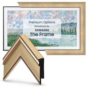 Champagne Deco TV Frame for Samsung The Frame TVs