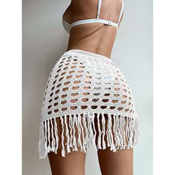 Sexy Hollow Out Mesh Beach Cover Up for Women
