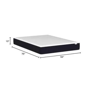 Sleep Innovations Marley 10 Inch Cooling Gel Memory Foam Mattress: Comfort Redefined, Medium Firm Su...