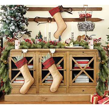 Artiflr 6Ft Christmas Garland, Artificial Pine Garland Holiday Decor for Outdoor or Indoor Home Garden Artificial Green Greenery, or Fireplaces Holiday Party Decorations (Green)