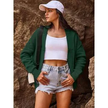 SENSERISE Women's Chunky Knit Cardigan - Stylish Layering