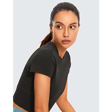 CRZ YOGA Butterluxe Short Sleeve Shirt Comfort and Style