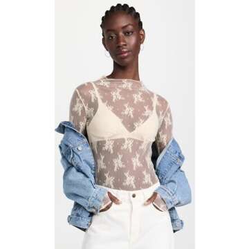 Free People Women's Lady Lux Layering Top - Breathable Elegance in Evening Creme