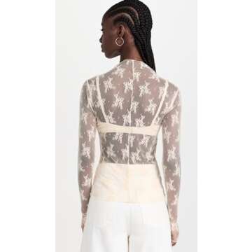 Free People Lady Lux Breathable Layering Top Evening Creme