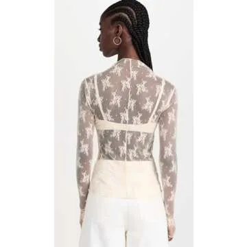 Free People Lady Lux Breathable Layering Top Evening Creme