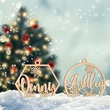 Personalized Christmas Stockings Name Tags Set of 3