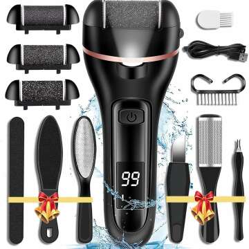 13-in-1 Electric Callus Remover Foot Care Kit - Black