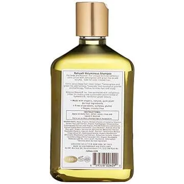 Rahua Voluminous Shampoo, 9.3 Fl Oz, Organic Volumizing Sulfate Free Shampoo, Natural, Plant Based Derived Ingredients, Lavender & Eucalyptus Scent, Hair Care for Fine Hair with Lemongrass & Green Tea