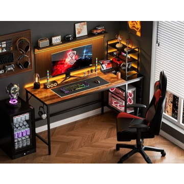 HOMIDEC Office Desk with Drawers 55 inch for Home Office