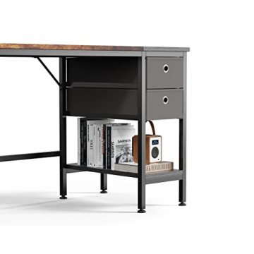 HOMIDEC Office Desk with Drawers 55 inch for Home Office