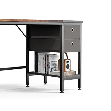HOMIDEC Office Desk with Drawers 55 inch for Home Office
