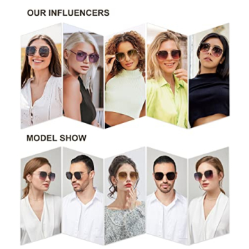 Stylish SOJOS Oversized Square Sunglasses for All