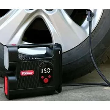 Hyper Touch Portable Tire Inflator for Quick Inflation