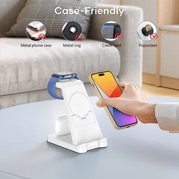Premium 3 in 1 Wireless Charging Station for Apple Devices